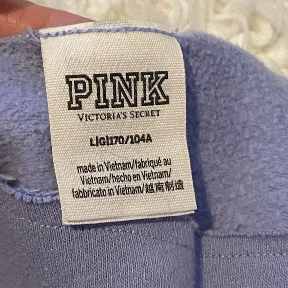 50% off w ♥️ Victoria’s Secret sweatshirt Blue purple L skinny sweats XS bottoms - Picture 8 of 11
